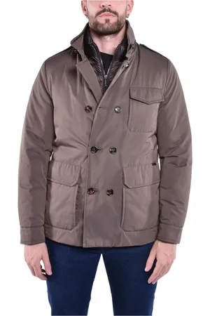 MOORER Hombre, Chaquetas, Marrón, Talla: L