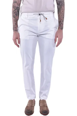 ELEVENTY Hombre, Pantalones, Blanco, Talla: W33