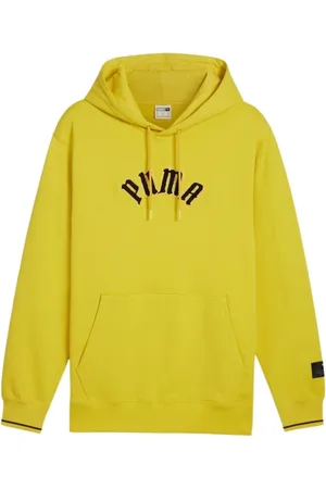 PUMA Hombre, Sudaderas, Amarillo, Talla: S