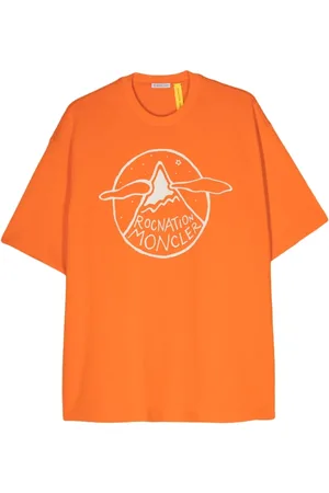 Moncler Hombre, Camisetas, Naranja, Talla: S