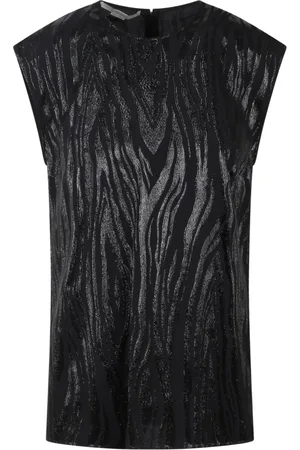 Stella McCartney Mujer, Camisetas, Negro, Talla: S