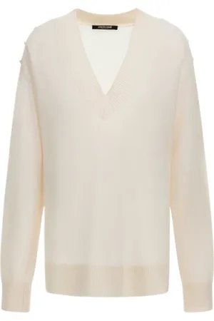 Roberto Cavalli Mujer, Jerseys, Blanco, Talla: L