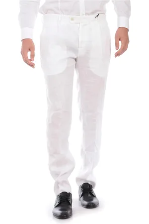 D.A. Daniele Alessandrini Hombre, Pantalones, Blanco, Talla: S