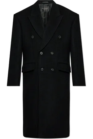 Balenciaga Hombre, Abrigos, Negro, Talla: M