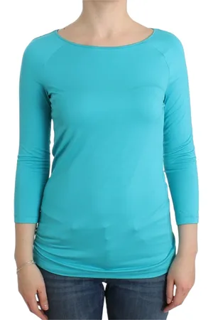 ERMANNO SCERVINO Mujer, Camisetas, Azul, Talla: M