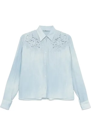 ERMANNO SCERVINO Mujer, Blusas y Camisas, Azul, Talla: M