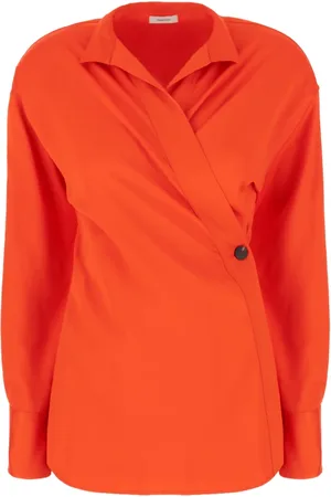 Salvatore Ferragamo Mujer, Blusas y Camisas, Naranja, Talla: S