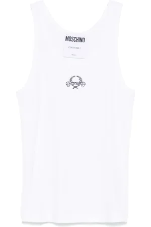 Moschino Hombre, Camisetas, Blanco, Talla: L