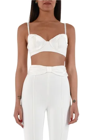 Elisabetta Franchi Mujer, Camisetas, Blanco, Talla: 2XL
