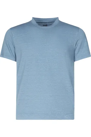 FEDELI Hombre, Camisetas, Azul, Talla: 3XL