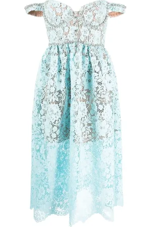 Self-Portrait Mujer, Vestidos, Azul, Talla: XL