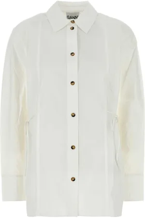 Ganni Mujer, Blusas y Camisas, Blanco, Talla: M