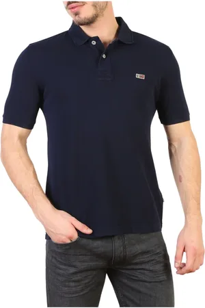 Napapijri Hombre, Camisetas, Azul, Talla: S