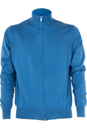 CASHMERE COMPANY Hombre, Sudaderas, Azul, Talla: L