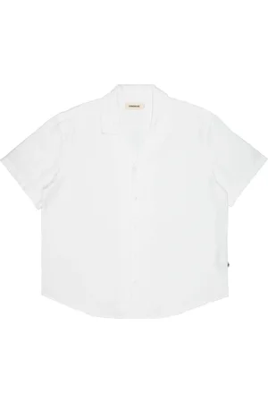 Thinking Mu Hombre, Camisas, Blanco, Talla: L