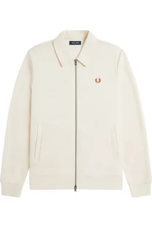 Fred Perry Hombre, Chaquetas, Blanco, Talla: L