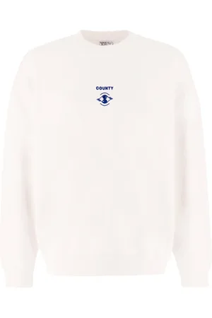 MARCELO BURLON Hombre, Sudaderas, Blanco, Talla: M