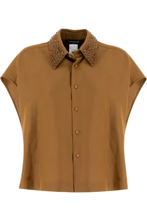 Fabiana Filippi Mujer, Camisetas, Marrón, Talla: S