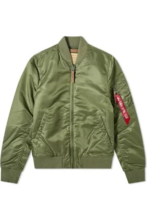 Alpha Industries Hombre, Chaquetas, Verde, Talla: L