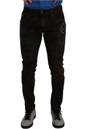 Dolce & Gabbana Hombre, Vaqueros, Marrón, Talla: M
