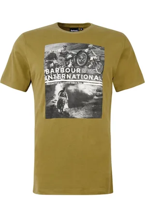 Barbour Hombre, Camisetas, Verde, Talla: M