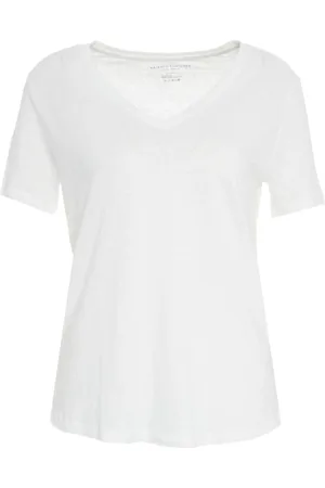 Majestic Mujer, Camisetas, Blanco, Talla: S
