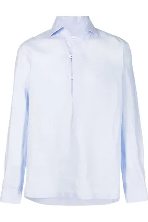 DoppiaA Hombre, Camisas, Azul, Talla: L