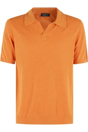 Roberto Collina Hombre, Camisetas, Naranja, Talla: XL
