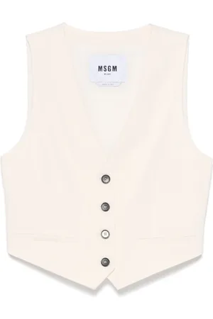 Msgm Mujer, Chaquetas, Blanco, Talla: S