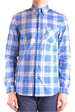 Fred Perry Hombre, Camisas, Azul, Talla: S