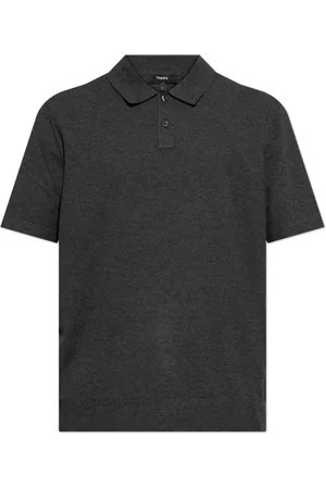 THEORY Hombre, Camisetas, Gris, Talla: M