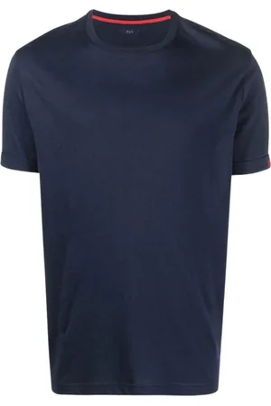 FAY Hombre, Camisetas, Azul, Talla: M
