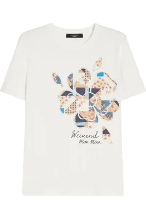 Max Mara Mujer, Camisetas, Blanco, Talla: L