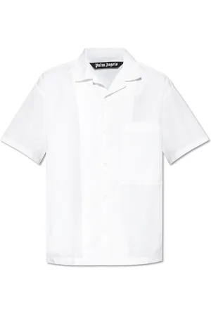 Palm Angels Hombre, Camisas, Blanco, Talla: L