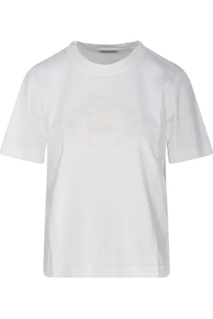 Burberry Mujer, Camisetas, Blanco, Talla: M