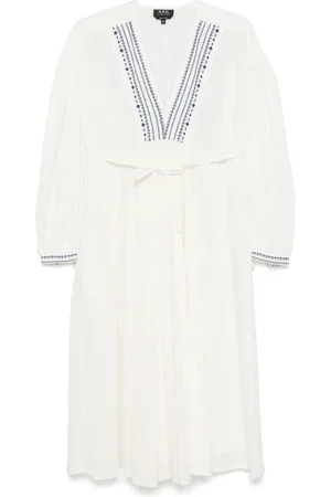 A.P.C. Mujer, Vestidos, Blanco, Talla: 2XS