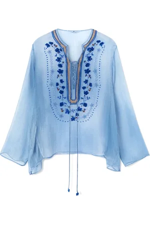 ERMANNO SCERVINO Mujer, Blusas y Camisas, Azul, Talla: 2XS