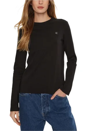 Calvin Klein Mujer, Camisetas, Negro, Talla: S