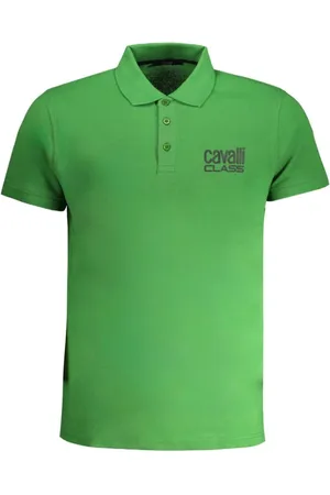 Roberto Cavalli Hombre, Camisetas, Verde, Talla: L