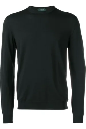 ZANONE Hombre, Jerseys, Negro, Talla: L