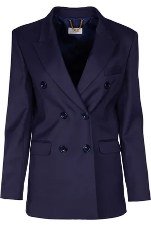 Elisabetta Franchi Mujer, Chaquetas, Azul, Talla: XS