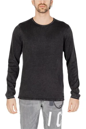 JACK & JONES Hombre, Jerseys, Negro, Talla: M