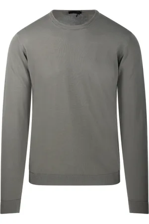 Roberto Collina Hombre, Jerseys, Gris, Talla: L