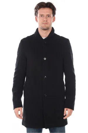D.A. Daniele Alessandrini Hombre, Abrigos, Negro, Talla: L