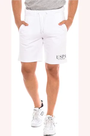U.S. Polo Assn. Hombre, Pantalones cortos, Blanco, Talla: M