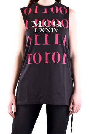 Alexander McQueen Mujer, Camisetas, Negro, Talla: M