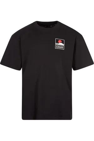 Edwin Hombre, Camisetas, Negro, Talla: S