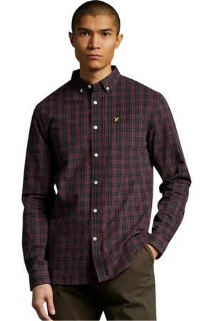 Lyle & Scott Hombre, Camisas, Rojo, Talla: S