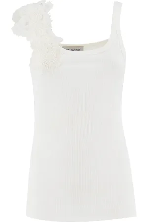 ERMANNO SCERVINO Mujer, Camisetas, Blanco, Talla: L