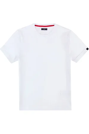 FAY Hombre, Camisetas, Blanco, Talla: 2XL